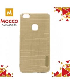 Mocco Cloth Back Case Silikona Apvalks Ar Tekstūru Priekš Samsung G950 Galaxy S8 Zeltains