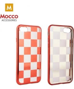 Mocco ElectroPlate Chess Aizmugurējais Silikona Apvalks Priekš Apple iPhone 6 / 6S Sarkans