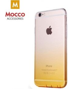 Mocco Gradient Back Case Silikona Apvalks Ar Krāsu Gradientu Priekš Samsung G925 Galaxy S6 Edge Caurspīdīgs - Dzeltens