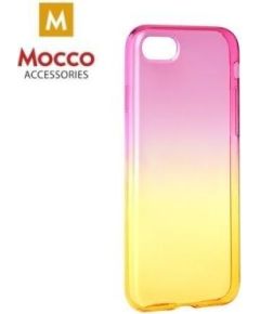 Mocco Gradient Силиконовый чехол С переходом Цвета Apple iPhone X Розовый - Жёлтый