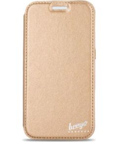 Beeyo Glamour Case Чехол Книжка для телефона LG K100 K3 Золотистый