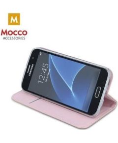Mocco Carbon Case Чехол Книжка для телефона Apple iPhone X Розовый