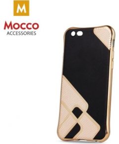 Mocco Symetry Plating Silikona Apvalks Priekš Huawei P9 Lite Zeltains - Melns