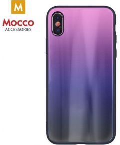 Mocco Aurora Glass Silikona Apvalks Priekš Apple iPhone 6 Plus / 6S Plus Rozā - Melns