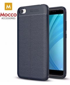 Mocco Litchi Pattern Back Case Aizmugurējais Silikona Apvalks Priekš Xiaomi Redmi Note 5A Prime Zils