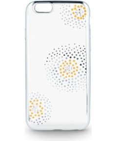 Beeyo Flower Dots Силиконовый Чехол для Huawei Y6 / Y5 (2017) Прозрачный - Серебряный