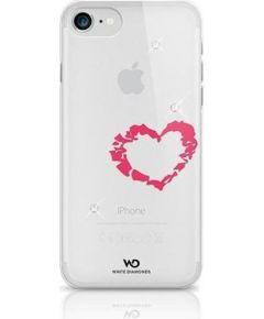 White Diamonds Lipstick Heart Aizmugurējais Plastikāta Apvalks ar Swarovski Kristāliem Priekš Samsung G920 Galaxy S6 Caursīdīgs