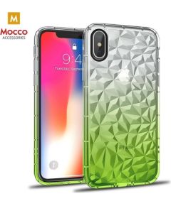 Mocco Trendy Diamonds Silikona Apvalks Apple iPhone XS Max Zaļš