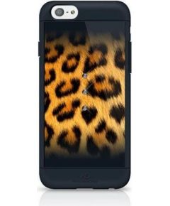 White Diamonds Safari Leo Aizmugurējais Plastikāta Apvalks ar Swarovski Kristāliem Priekš Apple iPhone 6 / 6S Melns
