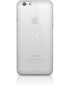 White Diamonds Trinity Aizmugurējais Plastikāta Apvalks ar Swarovski Kristāliem Priekš Apple iPhone 6 Plus Caursīdīgs Ar Sudraba Kristāliem