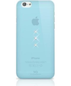 White Diamonds Trinity Aizmugurējais Plastikāta Apvalks ar Swarovski Kristāliem Priekš Apple iPhone 6 / 6S Caursīdīgs - Zils
