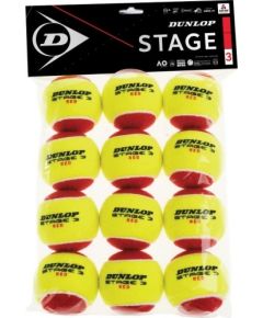 Tennis balls Dunlop STAGE 3 RED 12-polybag ITF
