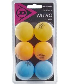 Мячи для настольного тенниса Dunlop NITRO GLOW 6шт.