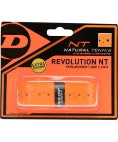Tennis racket replacement grip Dunlop NT REVOLUTION 2.2mm orange 1pcs-blister