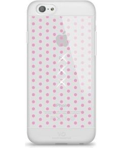 White Diamonds Girly Aizmugurējais Plastikāta Apvalks ar Swarovski Kristāliem Priekš Apple iPhone 6 / 6S Caursīdīgs - Rozā