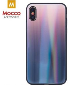 Mocco Aurora Glass Силиконовый чехол для Apple iPhone XS Max Коричневый - Черный
