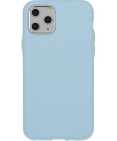 Mocco Soft Cream Silicone Back Case Aizmugurējais Silikona Apvalks Priekš Apple iPhone 12 Mini Zils