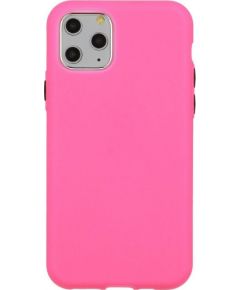 Mocco Soft Cream Silicone Back Case Aizmugurējais Silikona Apvalks Priekš Apple iPhone 12 Mini Spilgti Rozā