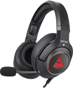 Savio Vertigo Gaming Austiņas ar mikrofonu / 7.1 Telpiska skaņa / Sarkans LED