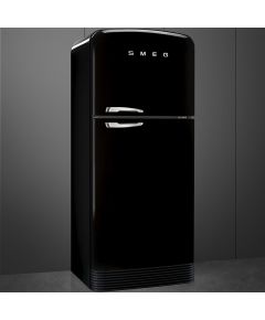 SMEG FAB50RBL5 50's Style 187cm A++ Melns Ledusskapis Black