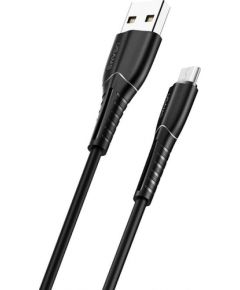 Usams U35 Универсальный силиконовый Micro USB Кабель данных и заряда 1m Черный