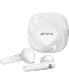 Usams BHUSD01 SD TWS Air s Bluetooth 5.0 Stereo Austiņas ar Pieskāriena vadību / HD Mikrofonu / Baltas