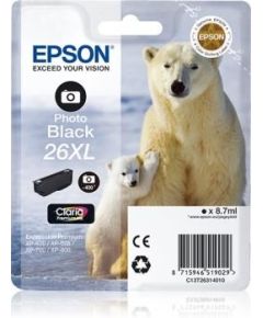 Ink Epson T2631 XL photo black Claria | 8,7 ml | XP-600/700/800