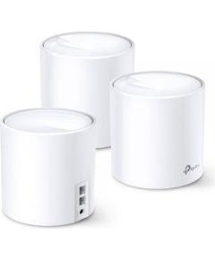 TP-Link Deco X20(3-pack) Whole Home Mesh Wi-Fi 6 System 2×Gigabit Ports,2.4GHz/5GHz,574+1201Mbps,4xInternal Antennas