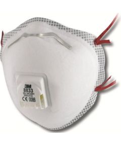 Respirators ar vārstu  8833 FFP3, 3M