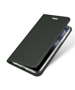 Dux Ducis Premium Magnet Case Grāmatveida Maks Telefonam Huawei P40 Lite E Melns