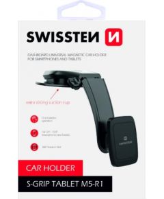 Swissten S-GRIP-M5-R1 Premium Universāls Turētājs ar Magnētu Auto Panelim Melns