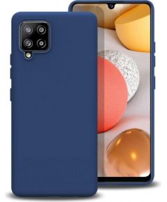 Mocco Liquid Silicone Soft Back Case Aizmugurējais Silikona Apvalks Priekš Samsung Galaxy A42 5G Zils