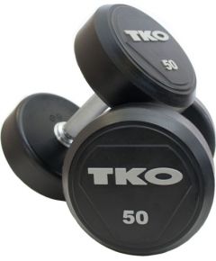 TKO gumijota hantele Pro 38kg melns (K828RR-38) Hanteles  un  komplekti 