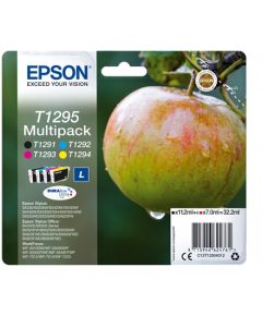 Epson Multipack 4-colours T1295 DURABrite Ultra Ink Cartridge, Black, Cyan, Magenta, Yellow