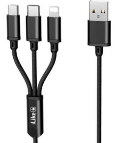 ILike  Charging Cable 3 in 1 CCI02 Black