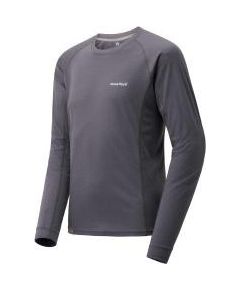 Mont-bell Termo krekls M MERINO Wool Plus Light LS XL Gray