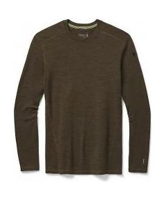 Smartwool Termo krekls MS Merino 250 Baselayer Crew XL Military Olive Heather