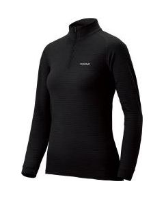 Mont-bell Termo krekls W SUPER MERINO Wool HN Expedition Weight S Black