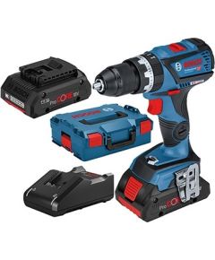 Bosch GSB 18V-60 C Professional (2x4.0Ah ProCORE18V, GAL 18V-40, L-Boxx) Akumulatora triecienurbjmašīna-skrūvgriezis