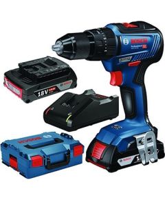 Bosch GSB 18V-55 Professional (2x2.0Ah, GAL 18V-40, L-Boxx) Akumulatora triecienurbjmašīna-skrūvgriezis