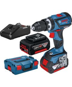 Bosch GSB 18V-60 C Professional (2x4.0Ah, GAL 18V-40, L-Boxx) Akumulatora triecienurbjmašīna-skrūvgriezis