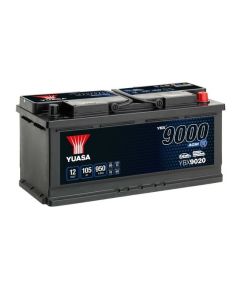 YUASA 105Ah 950A AGM 393x175x190-+ Automašīnas akumulators