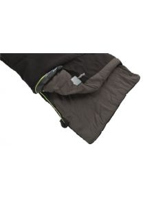 Outwell Celebration Lux, Sleeping Bag, 225 x 80 cm,  2 way open - auto lock, L-shape, Black