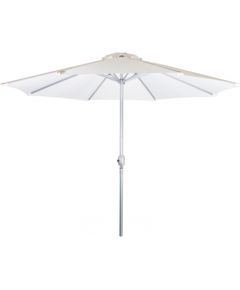 Зонт от солнца BAHAMA D2,7м, oткрывается лебёдкой, ножка: алюминий, цвет: серебристый