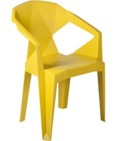 Krēsls MUZE 56x50,6xH80cm, materiāls: plastmasas, krāsa: dzeltens