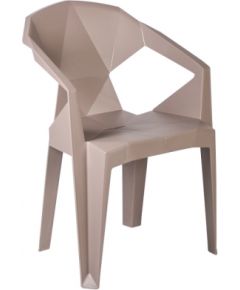 Krēsls MUZE 56x50,6xH80cm, materiāls: plastmasas, krāsa: taupe