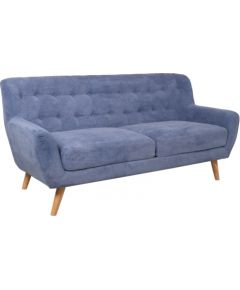 Sofa RIHANNA 3-seater 185x84xH87cm, blue fabric cover