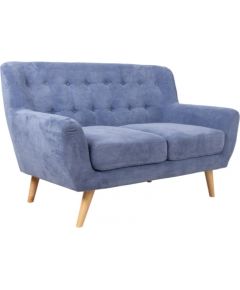 Dīvāns RIHANNA 2-vietīgs 140x84xH87cm, zils audums
