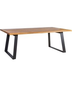 Обеденный стол ROTTERDAM 220x100xH75см, столешница: мебельная доска натуральном рустикальном шпоном дуба