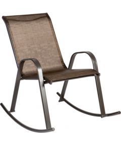 Кресло-качалка DUBLIN, 90x63xH91cм, cиденье и спинка: textiline, цвет: золотисто-коричневый